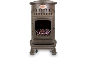 UNIVERSAL INNOVATIONS Calor Provence 3kw Portable Flueless Gas Stove Heater (Honey Glow Brown)