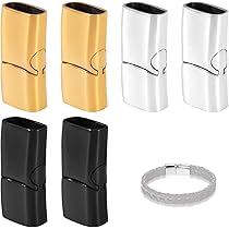 MOAMUN 30 Bijoux Fermoir Bracelet Magnétiques, Fermoir Collier Fermoir Magnetique, Durables Attache Bracelet Pour Bricolage Bracelet Collier Cheville Bijoux Fabrication(5mm