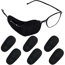 Cache-œil Pour Lunettes – Lot De 2, Motifs Cartoon, Réglable Pour Enfants Et Adultes, Traitement Amblyopie, Strabisme, Confortable Et Bloque La Lumière - 5