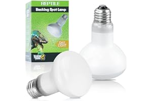 LUCKY HERP Reptilien Wärmelampe 75W-2er-Pack, Wärmelampe Terrarium Schildkröten Basking Spot, E27 Heizlampe für Reptilien, Schildkröten, Hühner, Bartagamen, Hunde