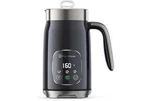 ‎MAESTRI HOUSE Maestri House Milchaufschäumer, Elektrisch 4-in-1 14.1OZ/400ML Milchaufschäumer Smart-Touch-Steuerung Schaum Maker, Memory Funktion für Latte, Cappuccino, Warme Milch, Heiße Schokolade (Black)