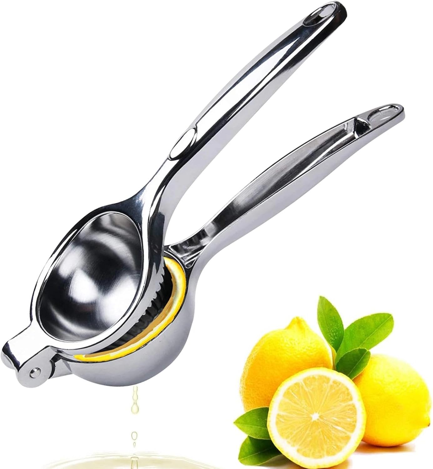 Brysalis Prensa Manual para Cítricos, Exprimidor Limon Manual Profesional, Aluminio Exprimidor de Frutas, Lime Herramienta Exprimidor, 7 cm de Diámetro, para Limon Naranjas, para Naranja, Limón