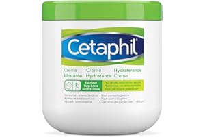 Cetaphil, Crema Idratante Viso e Corpo, Idratazione intensa per 24 ore, Ideale per Pelle Secca, Molto Secca, Sensibile e Danneggiata, Senza Profumo, Formato 450 g