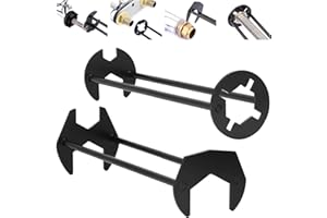 TOGETDREAM Multifunctional Tap Wrench Set - 7 Sizes Universal for Washbasin, Sink, Under Sink - Four Claw Hex Wrench for Plumber - Kitchen and Bathroom