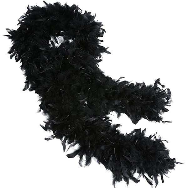 Happy Feather Boa en plumes de dinde Chandelle pour femme, accessoire de costume, robe de danse, décorations de vacances 100g blanc