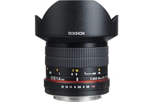 Rokinon FE14M-C 14mm F2.8 Ultra Wide Lens for Canon (Black)
