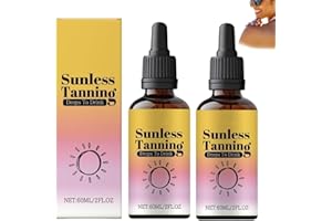 NICOONIU Sunless Tanning Drops to Drink,Drinkable Tanning Drops, Promotes Natural Skin Tone, Nourishing And Moisturizing (2PCS)