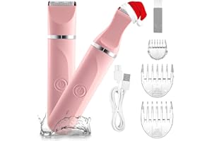 RAXMETRY Intimrasierer Für Frauen, Elektrischer Rasierer Damen Intimbereich, Damenrasierer Intimrasierer, Rasierer Damen Intimbereich, Aufladbar,Wasserdicht für nass und trocken, Rosa
