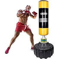 U'King Boxsack Freistehender Standboxsack Boxpartner Boxing Trainer Heavy Duty Boxsack Set Stehend Boxsäule Tumbler