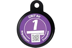 BLAUBODY Mini Crit Air Portadocumenti per Motocicletta Nero Cromato Modello a clip (Senza viti) Critair Portadocumenti Attrezzatura Accessori per Motociclette Scooter Ciclomotore Quad ATV ✪GARANZIA✪