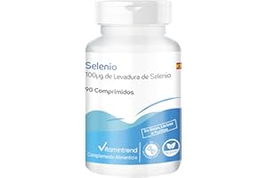 Selenio 100μg de levadura de selenio - 90 comprimidos - dosis alta - vegano - suplementos de Alemania | Vitamintrend