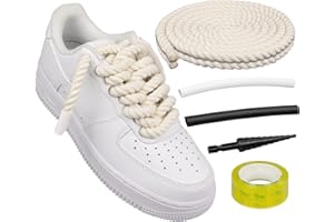 Endoto Lacci Corda per Air Force 1 Scarpe, Stringhe Spesse Grossi e Grandi, Rope laces Kit per Sneaker