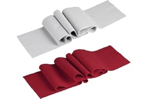 SAUYRASR 2 Stück Klaviertastatur Staubschutzabdeckung Anti-Staub-Tastenabdeckung Tuch für 88-Tasten-Elektronik-Keyboard, Upright Piano, Digital Piano