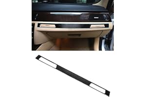 SHSBSCAR Fibra de Carbono Coche Copiloto Agua Portavasos Panel Cubierta Interior DecoracióN Adecuado para BMW Serie 3 E90 E92(2005-2012) Coche Portavasos Cubierta Adorno Co-Piloto Pasajero Pegatina Calcomanía