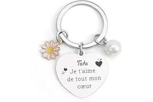 WRNZL Cadeau Tata, Cadeau Pour Tata, Cadeau Tatie, Porte Clef Tata, Cadeau Tata Noel, Cadeaux Tata, Porte Clé Tata, Cadeaux Tatie, Petit Cadeau Pour Une Tata, Cadeau Anniversaire Tata