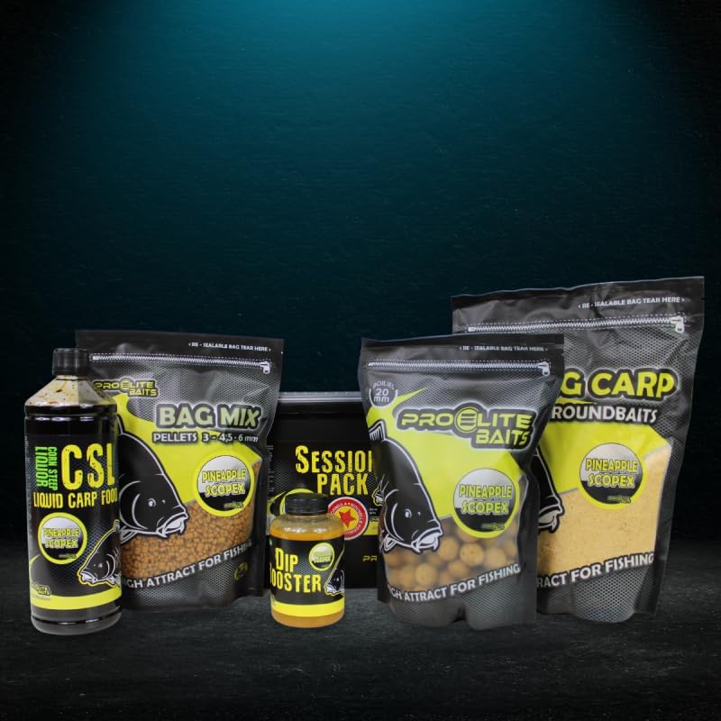Pro Elite Baits Session Pack Classic | Carp Food | Pack Cebo para Pesca de Peces Grandes |