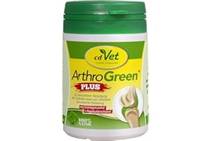 cdVet ArthroGreen Plus 60g - complément alimentaire naturel et efficace pour soutenir les articulations des chiens et des chats avec des vitamines et des minéraux