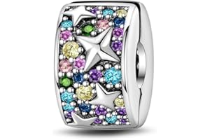 LNQOBU Koraliki do bransoletek i naszyjników, srebro wysokiej próby 925, dla major europejskich łańcuszków, biżuteria na prezent dla kobiet, Srebro szterlingowe