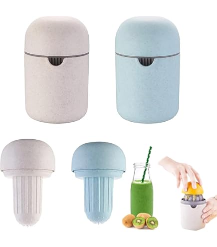 Set Di 5 Spremilimoni Manuali Portatili – Spremiagrumi In Plastica ABS Con Filtro Integrato, Per Campeggio E Picnic - 4
