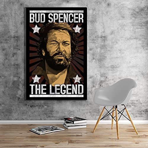 Preisvergleich Produktbild Bud Spencer - LEGEND - Leinwand (60x90cm)