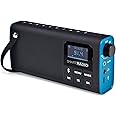 XSQUO Useful Tech Portable 3 in 1 FM Radio, Bluetooth Speaker, Rechargeable Battery and Audio Player from Micro SD Card, Smart Radio