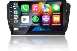 EZoneTronics Android Radio Coche para Seat Ibiza 6J 2009-2013 con Carplay Android Auto Pantalla táctil de 9 Pulgadas Soporte Navegación GPS Bluetooth USB WiFi SWC Dab Reverse Input FM/RDS Autoradio