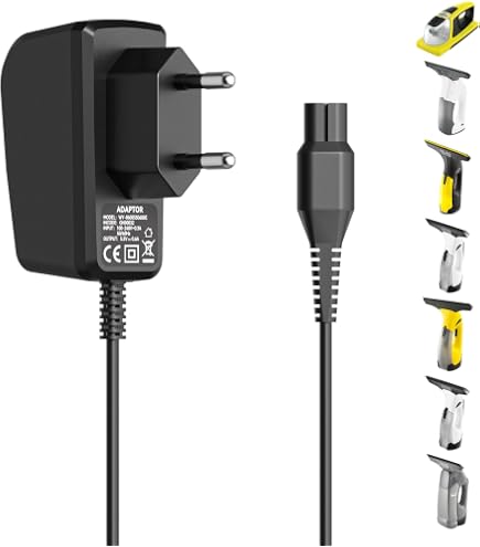 Cavo/caricabatterie Per Aspirapolvere Kärcher WV2, WV5, WV50, WV55, WV75, Alimentatore CS