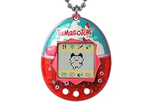 Bandai Tamagotchi Original Ice Cream Float Shell | Tamagotchi Original Cyber Pet 90s Adults and Kids Toy with Chain | Retro Virtual Pets are Great Boys and Girls Toys or Gifts for Ages 8+
