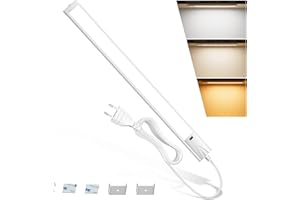 Feliigo LED Schrankbeleuchtung mit Berührungsloser Sensor 3000K/4000K/6000K dimmbar Schrankleucht Küche LED Leiste Unterbauleiste Schranklicht Lichtleiste für Küche, Schreibtische, Schrank 41CM