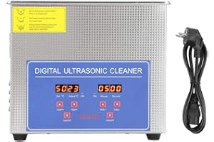 SOULONG 2L Pulitore Ad Ultrasuoni, Professionale Pulitore Ultrasuoni Display Digitale Con Timer per Gioielli Occhiali Orologi Monete, Pulitore industriale in acciaio inox