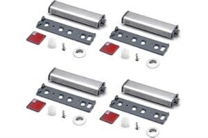 HENGBIRD Push to Open Door Catches Cupboard Magnetic Push Catch Latch Release for Kitchen Closet Door Closing Cabinet Push Open Touch Push Close Drawer Opener Wardrobe Closure Closer(4 PCS)