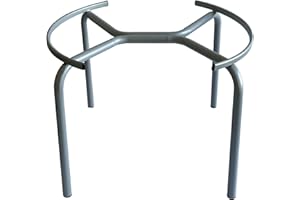 Tecnokit treppiede piedistallo supporto fusto olio, struttura in acciaio, colore alluminio, per fusti olio 150 litri(150 LT)