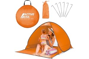 Active Era® Pop Up Beach Tent - Rated UPF 50+ for UV Sun Protection - Lightweight, Portable & Easy Set Up Outdoor Tent - Includes Carry Travel Bag & Tent Pegs - Ideal for Adults, Kids & Pets