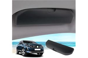 GAFAT 2016-2023 2024 Peugeot 3008 5008 Porta Occhiali da Sole Custodia per Occhiali da Sole, Peugeot 3008 2023 Contenitore Organizer, Peugeot 3008 Accessori [OEM Originale] (Nero)