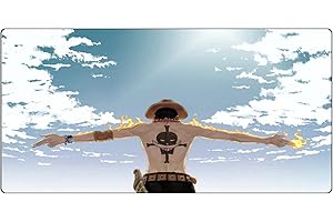 I3C Anime Tappetino per mouse One Piece Luffy Roronoa Zoro Nami Tappetino per Mouse Computer Portatile PC Base in Gomma Antiscivolo Cucito Tavola da Gioco Estensione Desktop