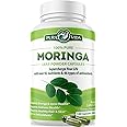 PURA VIDA MORINGA Capsules Single Origin Moringa Powder Organic. Moringa Leaf. Energy, Metabolism, & Immune Support. 120ct. 500mg Caps.