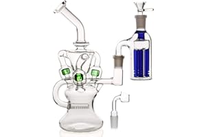 BONGBONGBONG Bong in vetro con accessori, con percolatore, a nido d’ape, ice bong (bong A)
