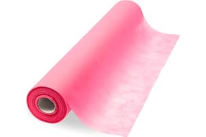 HAUS-HELD Jednorazowa nakładka 80 cm x 50 metrów na rolce z perforacją I różowa I prześcieradło z włókniny bez gumki I leżanka kosmetyczna - Tatto - SPA - Arztekrepp