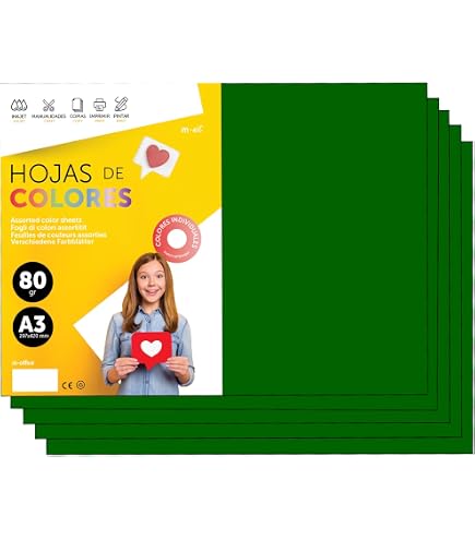 Ramette Papier Couleur A3 Vert Menthe - 500 Feuilles 80g - Idéal Création, Arts, Impression - 2