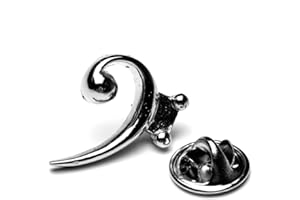 GIFTICUFFS Bassschlüssel Revers Pin Badge