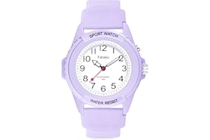 Facasu Analog Armbanduhr Jungen Mädchen,50M wasserdichte leuchtendes Zifferblatt Sport Silikonarmband Quarzuhr Teenager Studenten,Jugend-Studenten Kinderuhr Jungen Mädchen über 10 Jahre