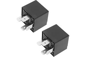 Create Idea 2x 4 Pin 12V Car Multi Function Relay, Compatible with VW, Audi, Seat, Skoda, OE: 4H0951253A, 141951253B, 8D0951253A, 8K0951253, Black, Automatic, Relay