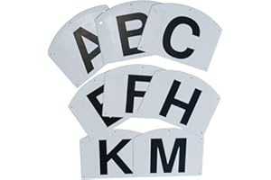 AMKA Bahnpunkte 20x40 m für Reitplatz Dressur Viereck Dressurbuchstaben Set mit 8 Stück