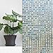 Produktbild NBKLS Wandaufkleber PVC statische 100 cm 3D Glas Film Mosaik Quadrat Fenster Glastür Aufkleber Streifen Bunte Licht Home Store Decor