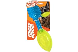 NERF DOG Nerf Palla vortice per cani con sonoro forte, 30,5 cm, durevole, interattivo, giocattolo da recupero, per cani, azzurro/verde