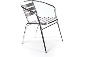 San Marco 4 sedie alluminio impilabili per bar o giardino marca