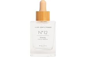 + Lux Unfiltered N°12 Face Tanning Drops - Non-Comedogenic Bronzing Drops for Face with Hyaluronic Acid, Vitamin E, & Passionfruit Oil - Fragrance Free, Cruelty Free, & Vegan Self Tanner