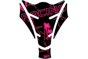 BIKE-LABEL Bike Label 502591 – Protection de peinture autocollante pour réservoir de moto Rose fluo