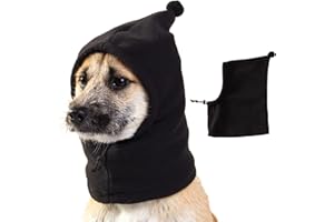 Youngwier Leise Ohren Für Hunde, Hundehaube Wintermütze Mit Ohrenschutz Für Hunde | Lärmschutz-Hundemützen Für Den Winter | Dicker Und Warmer- Wintermützen-Hundeohrschutz Zum Wandern Und Camping