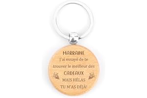 RATIFYALE Cadeau Fete des Meres Porte Clef Voiture Anneau Porte Clé Amour Bois Cadeau Couple Papy Mamie Papi Beau Papa Belle Maman Copine Mari Soeur Parrain Tonton Ami Nounou Frere Tata Collegue Marraine